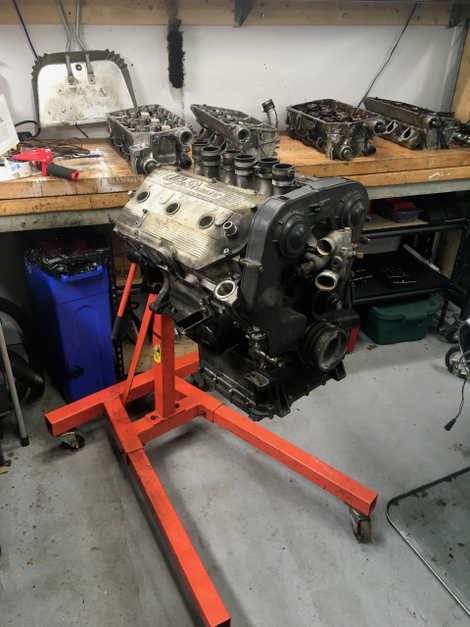 Engine out and ready for work.